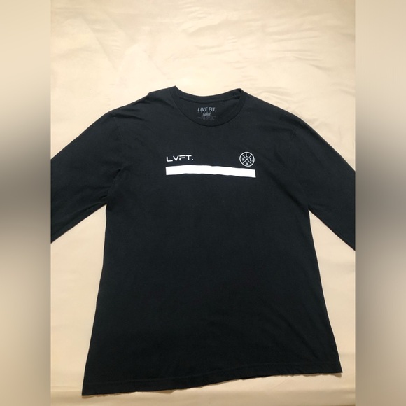 Live Fit Apparel “Live Fit” Black Long Sleeve - Picture 2 of 6